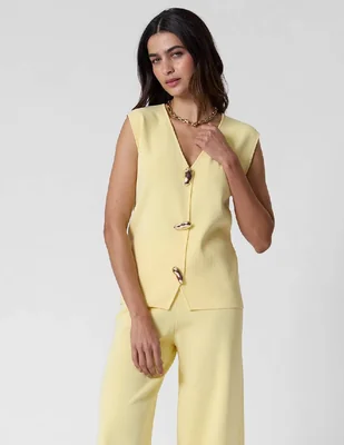 Chaleco criteriade rayón para mujer