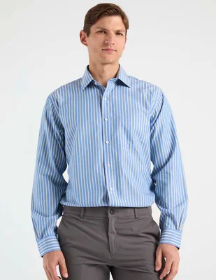 Camisa de vestir Brooks Brothers de algodón manga larga para hombre