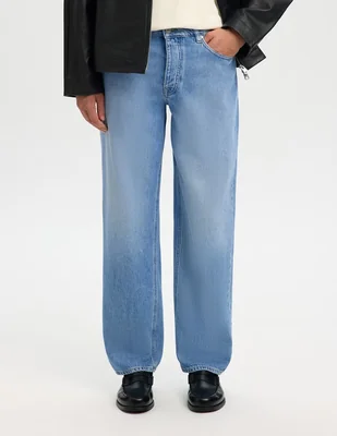 Jeans loose selected lavado claro para hombre