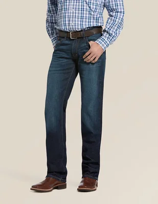 Jeans bota Ariat lavado deslavado para hombre