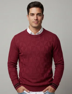 Suéter pavini cuello redondo para hombre