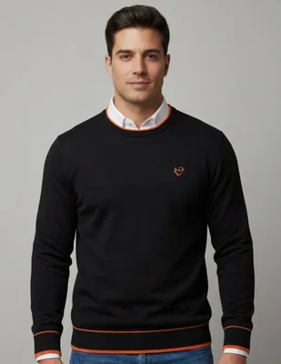 Suéter pavini cuello redondo para hombre