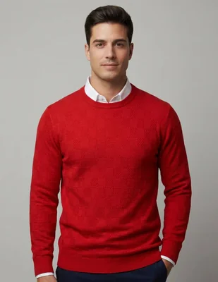 Suéter pavini cuello redondo para hombre