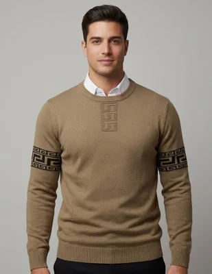 Suéter pavini cuello redondo para hombre