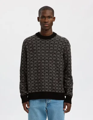 Suéter selected cuello redondo para hombre