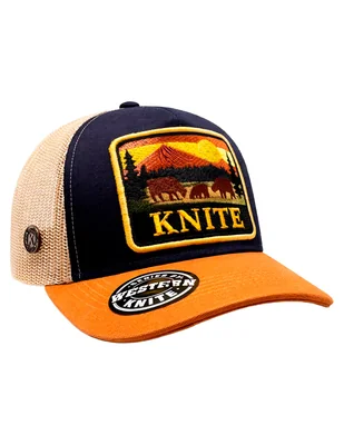 Gorra visera curva snapback casual knite para hombre