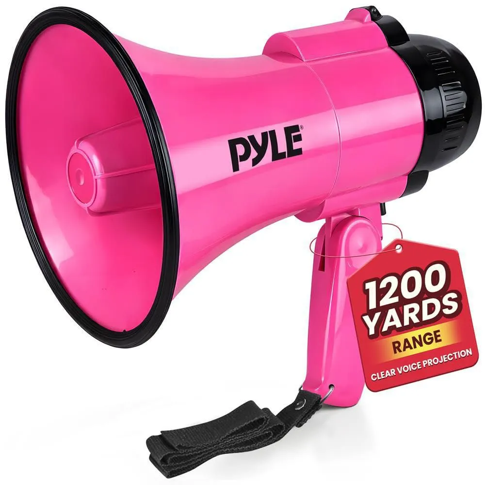 Megáfono Pyle 30 W plegable con alcance de 1100 m