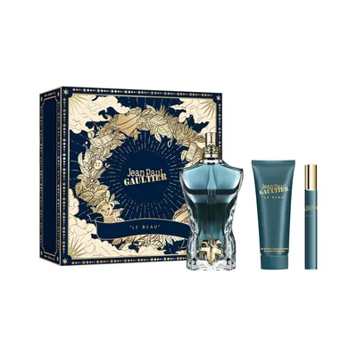 Set Eau de Toilette Jean Paul Gaultier Le Beau 125 ml + Gel de Baño 75 ml + 10 ml Para Hombre
