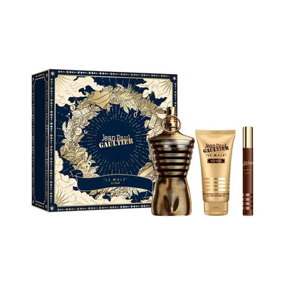 Set Parfum Jean Paul Gaultier Le Male Elixir 125 ml + Gel de Baño 75 ml + 10 ml Para Hombre