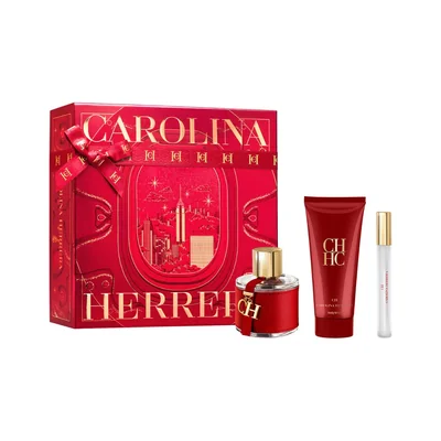 Set Eau de Toilette Carolina Herrera CH 100 ml + Loción Corporal 100 ml + 10 ml Para Mujer