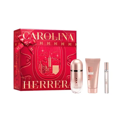 Set Eau de Parfum Carolina Herrera 212 VIP Rosé 80 ml + Loción Corporal 100 ml + 10 ml Para Mujer