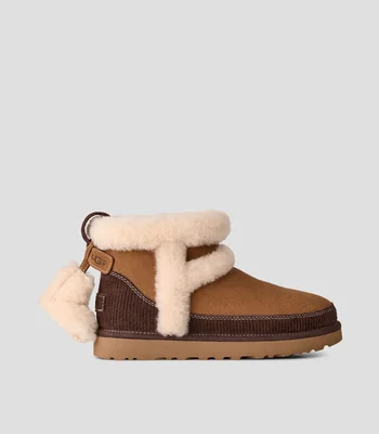 Botines Classic Mini Heritage de ante Mujer
