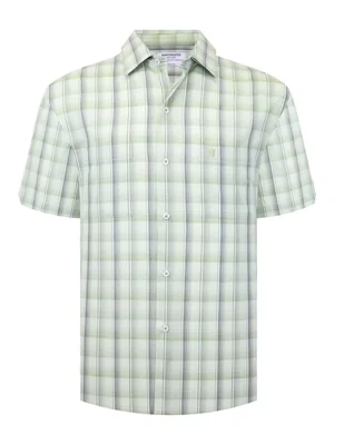 Camisa casual manchester manga corta para hombre
