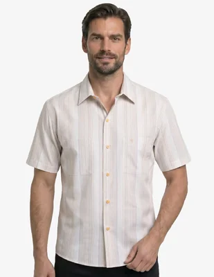 Camisa casual manchester manga corta para hombre