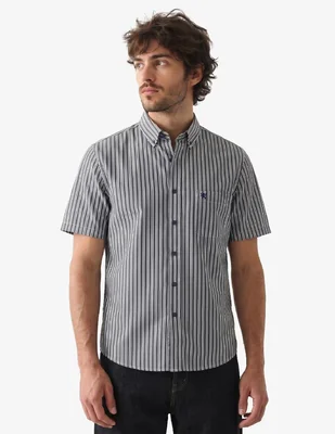 Camisa casual manchester manga corta para hombre