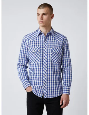 Camisa casual Manchester manga larga para hombre