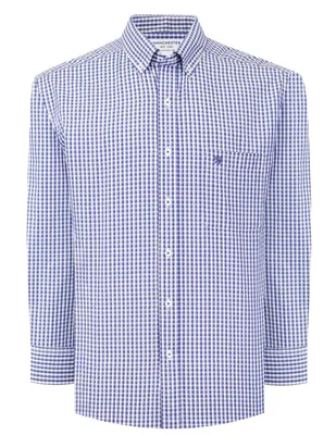Camisa casual manchester manga larga para hombre