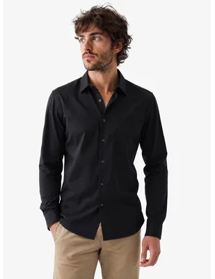 Camisa casual manchester manga larga para hombre