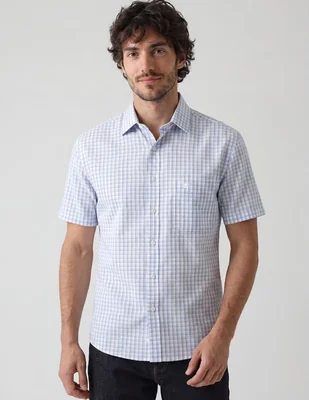 Camisa casual manchester de algodón manga larga para hombre