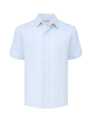 Camisa casual manchester manga corta para hombre