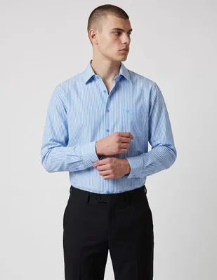 Camisa casual manchester manga larga para hombre