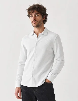 Camisa casual manchester manga larga para hombre
