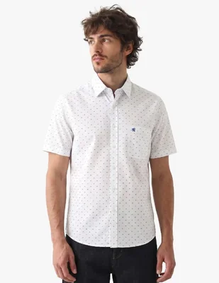 Camisa casual manchester manga corta para hombre