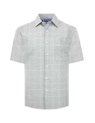 Camisa casual manchester manga corta para hombre