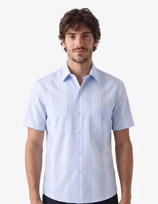 Camisa casual manchester manga corta para hombre