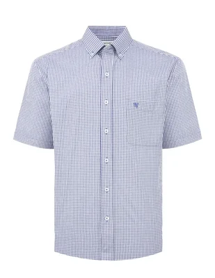 Camisa casual manchester manga corta para hombre