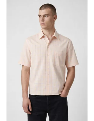 Camisa casual manchester manga corta para hombre