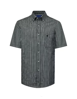 Camisa casual manchester manga corta para hombre