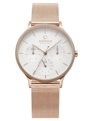 Reloj Obaku Denmark Lind Rose para mujer V212LMVIMV