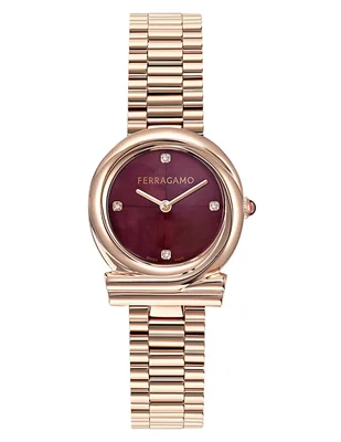Reloj Salvatore Ferragamo Gancini Twisted para mujer SFVB01325