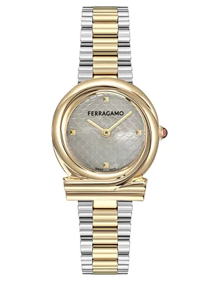 Reloj Salvatore Ferragamo Gancini Twisted para mujer SFTG00425