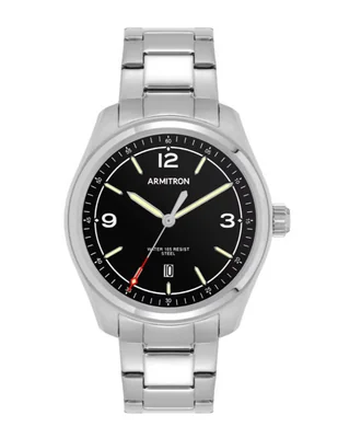 Reloj Armitron Silver collection para hombre 205488BKSV