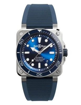 Reloj Bell & Ross Diver para hombre BR03A-D-BLU-ST/SRB