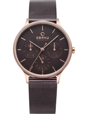 Reloj Obaku Denmark Lind Walnut para mujer V212LMVNMN