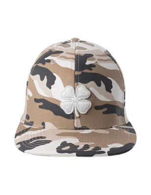 Gorra con visera plana casual black clover camo vibe unisex