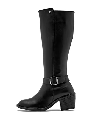 Bota media pierna queen para mujer