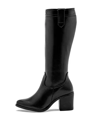 Bota media pierna via victoria para mujer