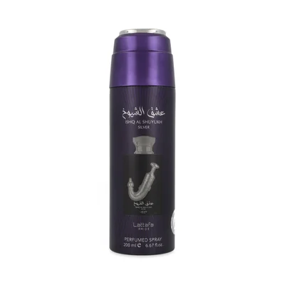 LATTAFA ISHQ AL SUYUK SILVER 200ML BODY SPRAY