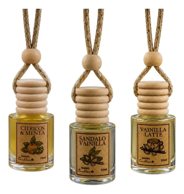 Baking Difusor De Auto 10ml Aromatizante Fresco pack de 3 hecho con Ingredientes Naturales aroma refrescante !