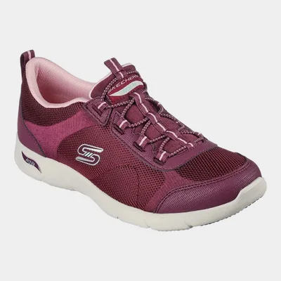 Tenis Skechers Mujer Arch Fit Air Cooled 104391plum Plumbago 2.5 Mx