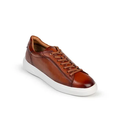 Tenis Casual en Piel Brantano Vino para Hombre