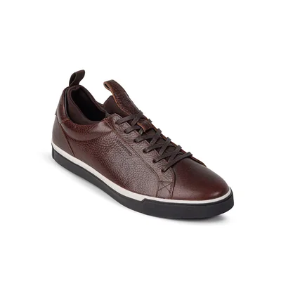 Tenis Casual en Piel Brantano Café para Hombre