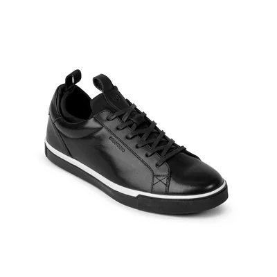 Tenis Casual en Piel Brantano Negro para Hombre