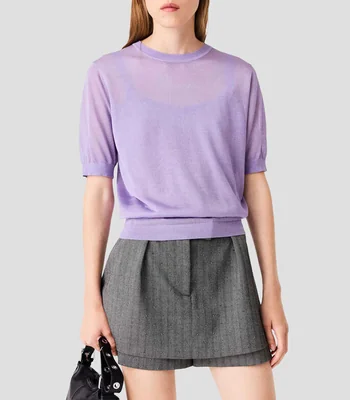 Blusa fantasía 2 en 1 manga corta Mujer
