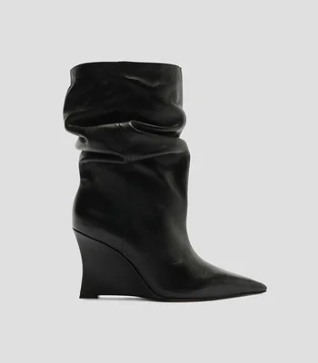 Botas con tacón alto de cuña Mujer