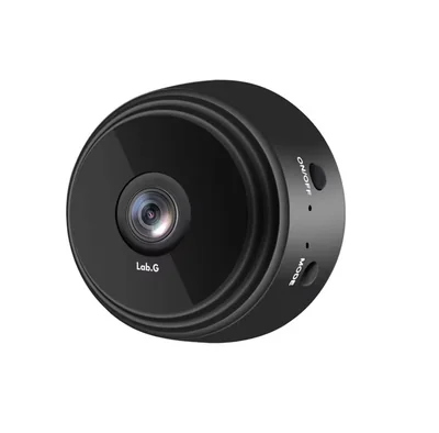 Mini Cámaras Lab.g Espia Wifi De Seguridad Vigilancia Hd A9 Negro